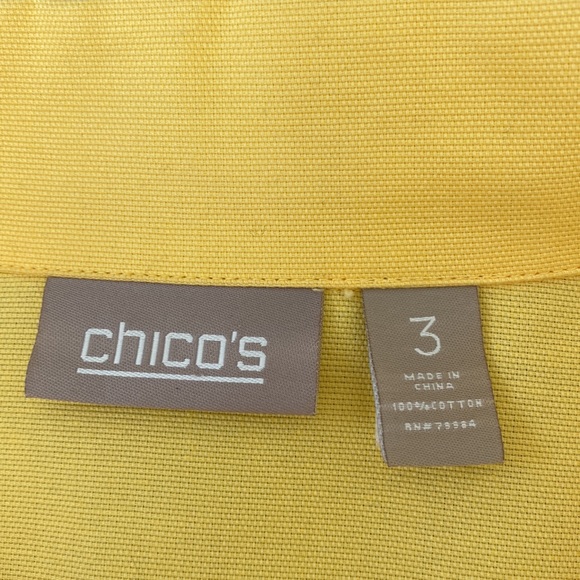 Chico’s 💯 %cotton jacket - Picture 5 of 6